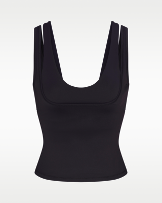 【即完】NikeSKIMS Matteダブルストラップスクープタンク トップ NikeSKIMS Matte Women's Double-Strap Scoop Tank Top. Nike.com